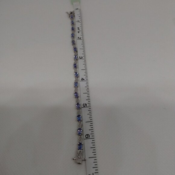 Tanzanite bracelet, size 6.75-6.50 - Picture 4 of 10